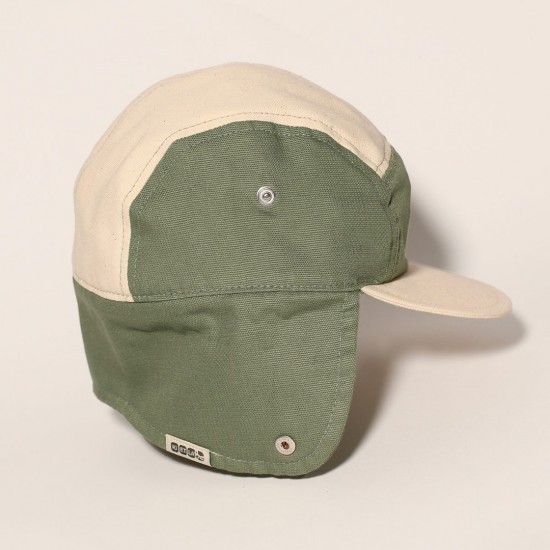 KIETLA Sunhat CAMPER CAP 1-2 years -natural green . 