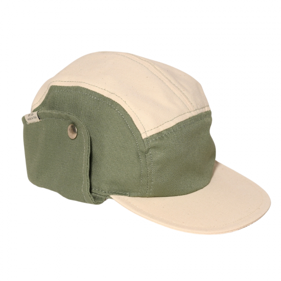 KIETLA Sunhat CAMPER CAP 1-2 years -natural green . 