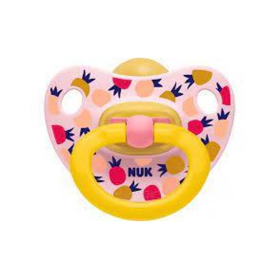 Nuk Classic Happy Kids Ορθοντική Πιπίλα LATEX 18-36M 1τμχ