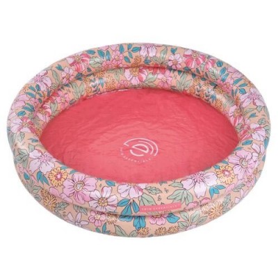 Swim Essentials: Φουσκωτή πισίνα Ø60εκ. με δύο αεροθαλάμους για μωρά από 1 έτους- "Pink Blossom"