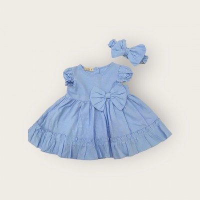 Βρεφικό κοριτσίστικο φόρεμα Blue Jean. 