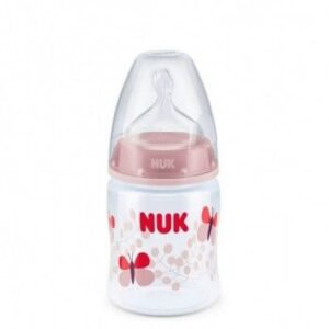 nuk-first-choice-pp-bottle-with-silicone-teat-150ml-0-6-months-pink-butterfly