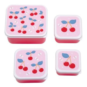 Δοχεία φαγητού σετ 4 τμχ  Lunch box Cherries -A little lovely company