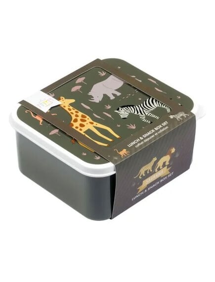 Δοχεία φαγητού σετ 4 τμχ Lunch box Savanna -A little lovely company