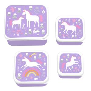 Δοχεία φαγητού σετ 4 τμχ  Lunch box Unicorn dreams  -A little lovely company