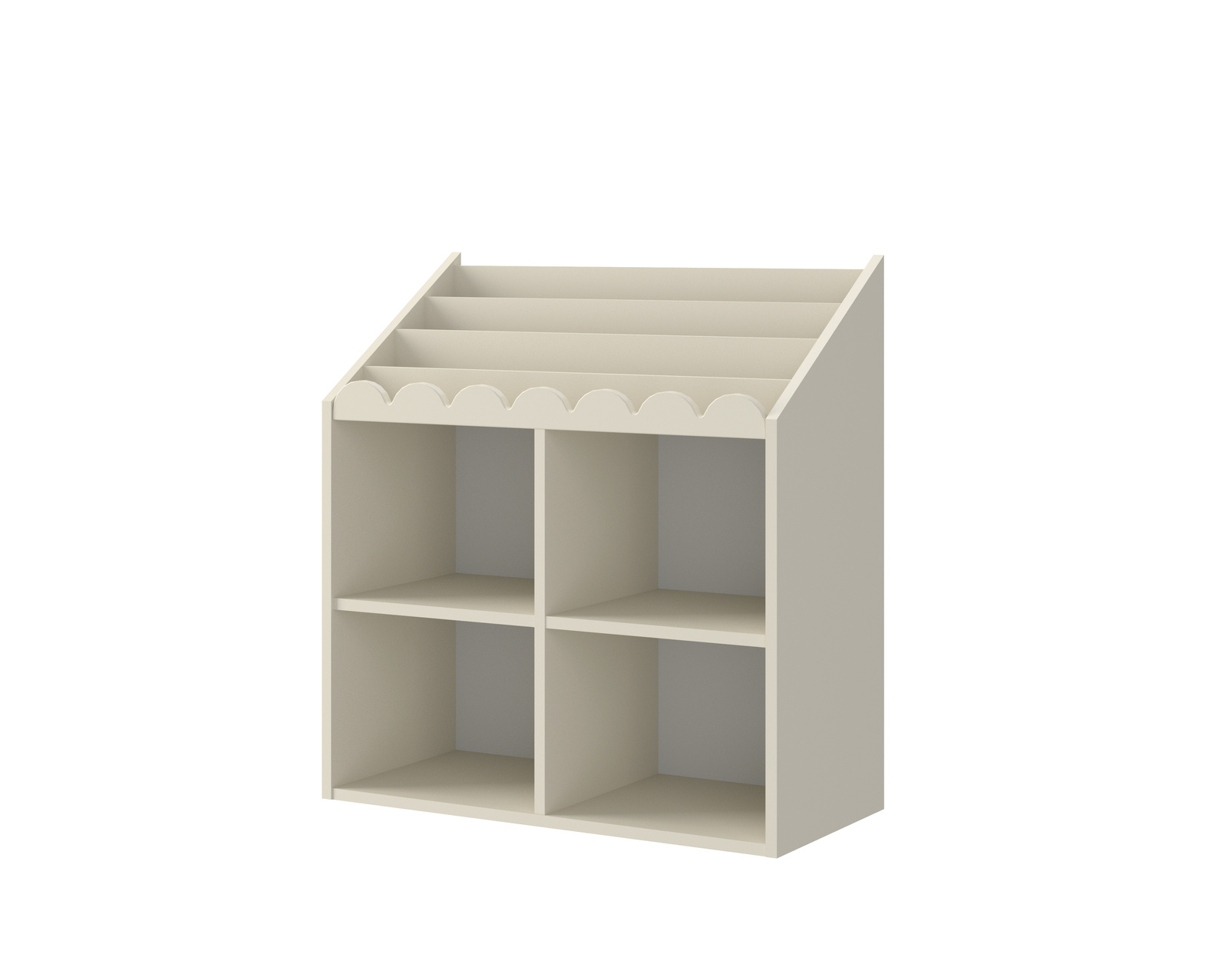 Montessori Bookshelf Book Nook latte– παιδικό βιβλίο και ράφι παιχνιδιών - Image 3